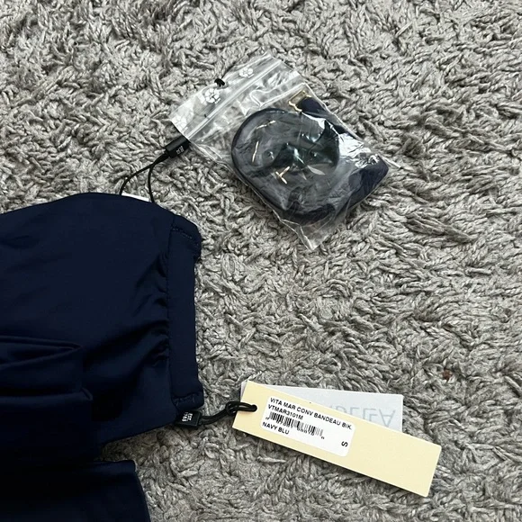 NWT Cosabella Matching Swim Bikini Set in Navy Blue